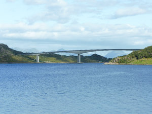 Bridge over Raftsunder channel Lofoten Islands (1)