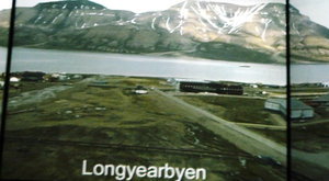 Scenes of Svalbard in Panoramic Theatre in Polaria Tromso (2)
