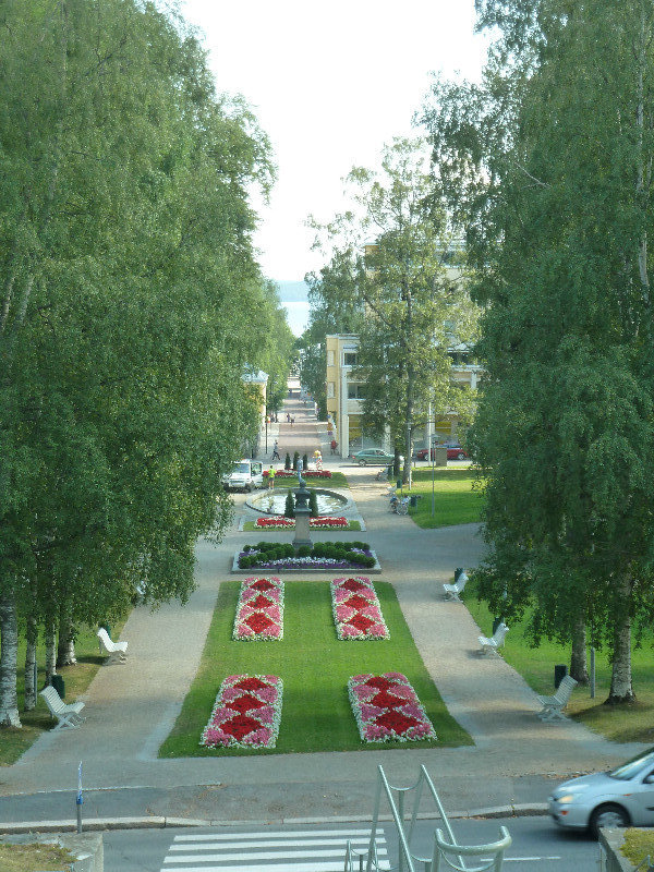 Garden in front of Kuoipio Catherdal