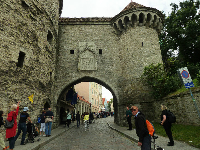 Great Coastal Gate in Old Town in Tallinn Estonia