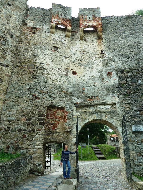 Main entrance to Haapsalu Episcopal Castle on west coast of Estonia (8)