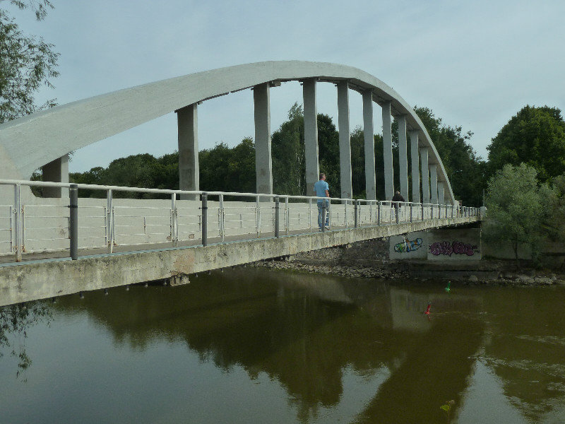Arched Bridge a replacement for the bombed Stone bridge in 1941 & 1944 in Tartu in eastern Estonia