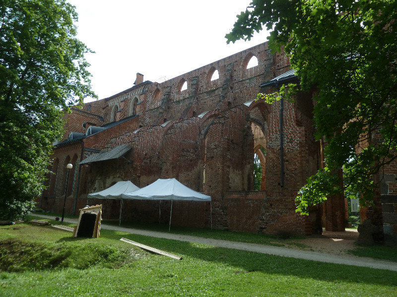 Ruins of 14th century Cathedral in Tartu in eastern Estonia - destroyed in Livonian War and more by fire in 1624 (5)