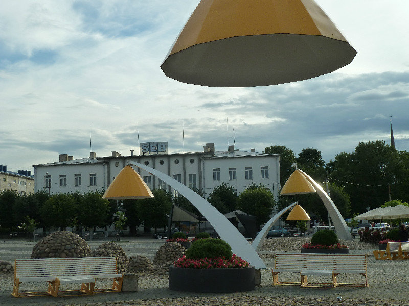 Town Centre in Rakvere in SE Estonia 15 August 2014