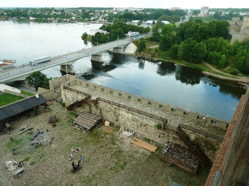 Narva Castle NE Estonia & border crossing into Russia (1)