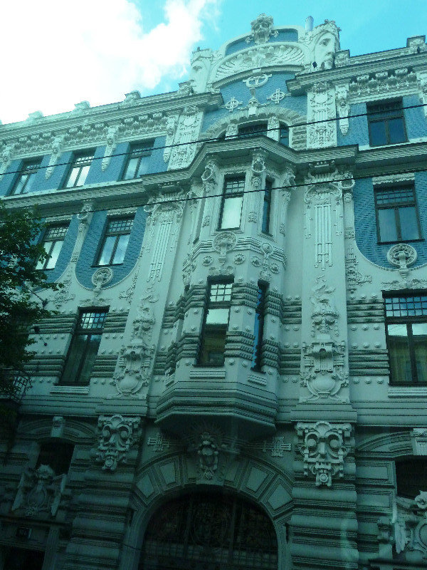 Art Nouveau buildings in Riga Latvia (3)