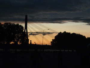 Sunset on 2nd night in Riga (1)