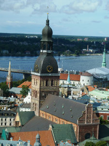 Views of Riga from spire of St Peters Church Latvia (7)