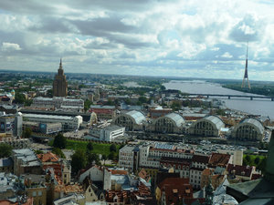 Views of Riga from spire of St Peters Church Latvia (10)