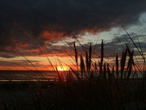 Sunset at our camp site in Liepaja Latvia on Toms birthday (14)