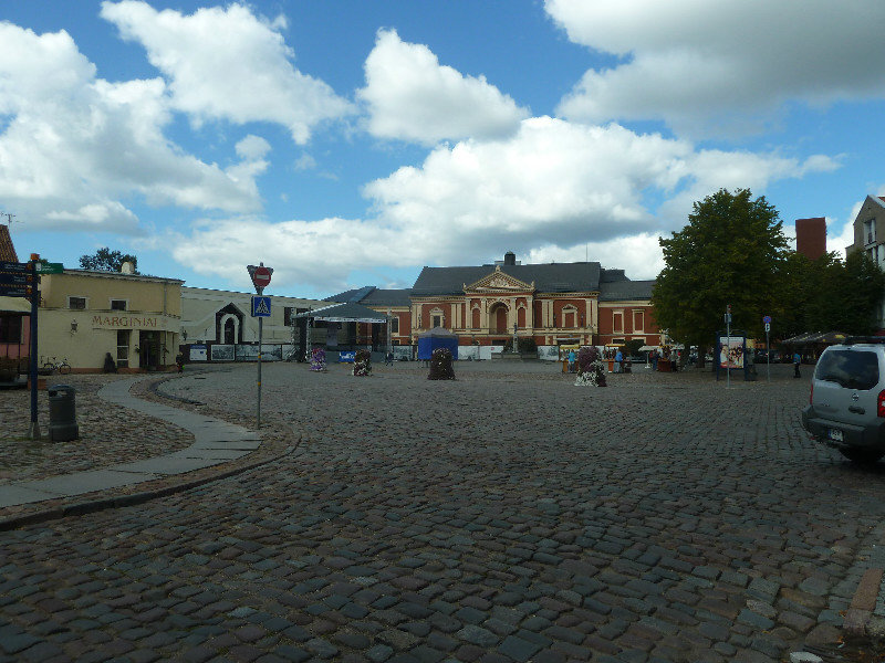 Klaipeda on west coast of Lithuania - town square