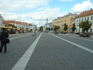 Vilnius capital of Lithuania 3 Sept - Town Square