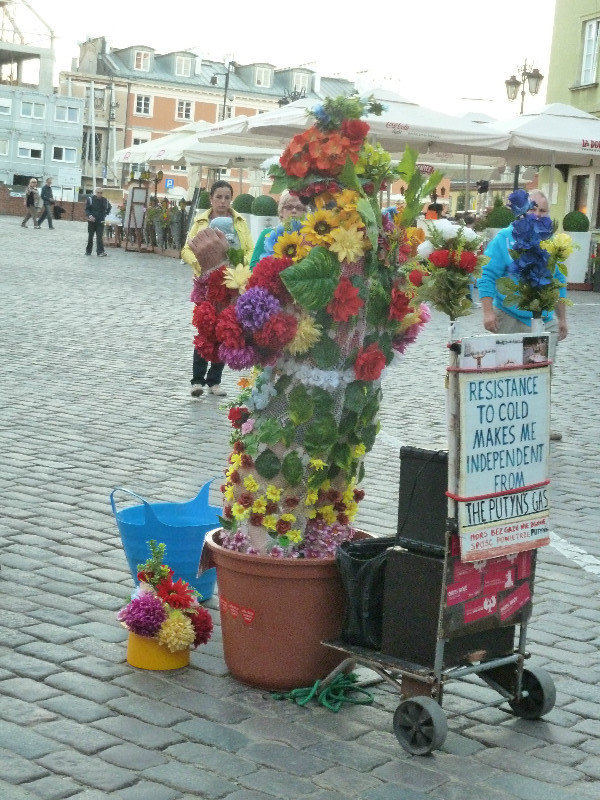 Warsaw Capital of Poland - musical flower man