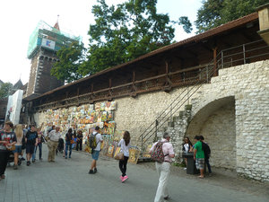 Krakow Old Town Poland - wall of Old Town