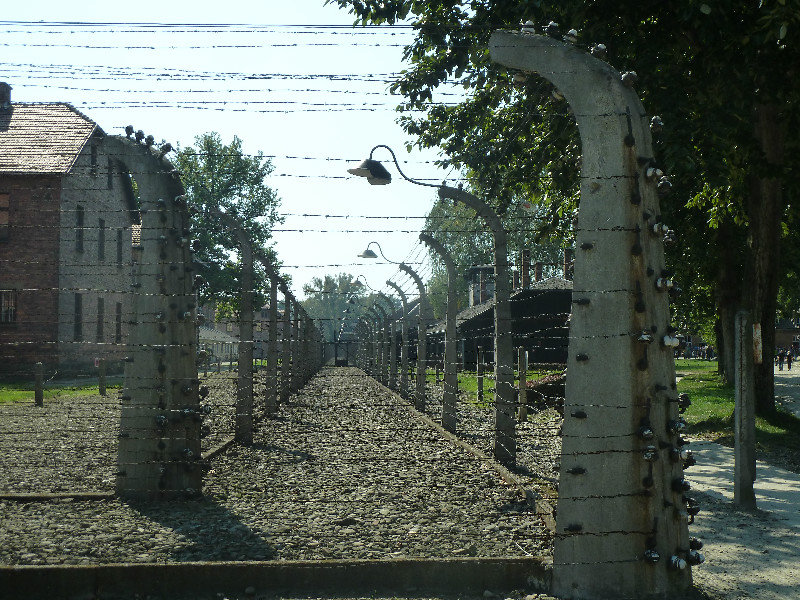 Auschwitz 1 Camp Poland - electrified fence (1)