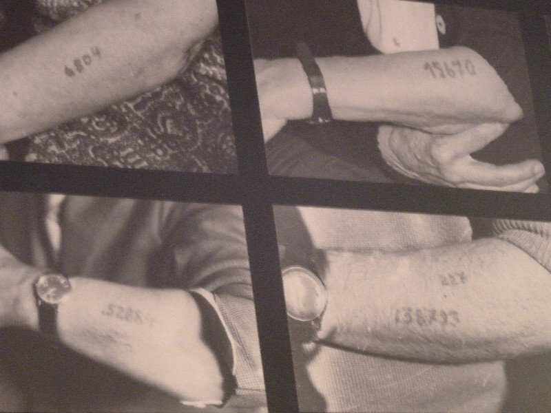 Auschwitz 1 Camp Poland - tatoos took place of badges and photos for identification