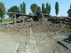 Birkenau Concentration Camp Poland - destroyed crematorium (2)