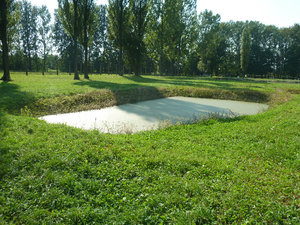 Birkenau Concentration Camp Poland - pond for ashed from crematorium