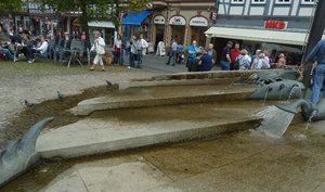 Hann. Munden in central Germany in the Erlebnis Region - great fountain