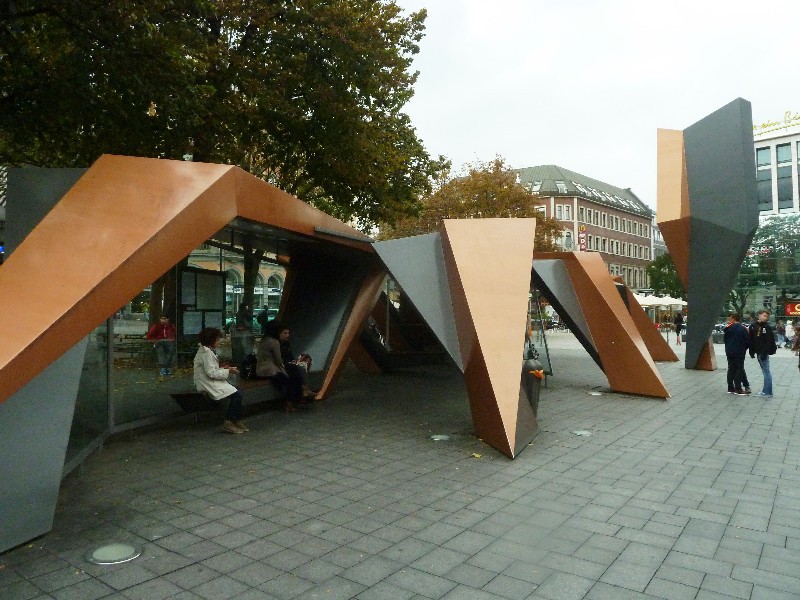 Aachen western Germany - bus shelter