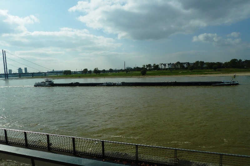 Dusseldorf Germany 23 Sept - Rhine River barge