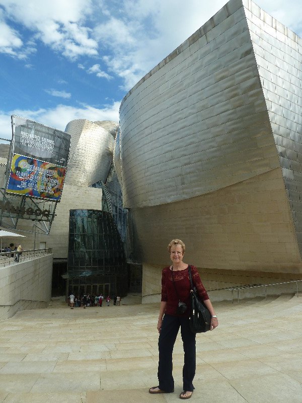 Bilbao in northern Spain - Guggenheim Museum outside (1)
