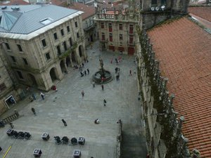 Santiago De Compostela on east coast of Spain 11 Oct 2014 - from the rooftop of the Cathedral (5)