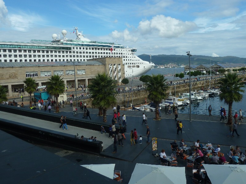 Vigo on west coast of Spain - the busy cruise ship harbour (1)