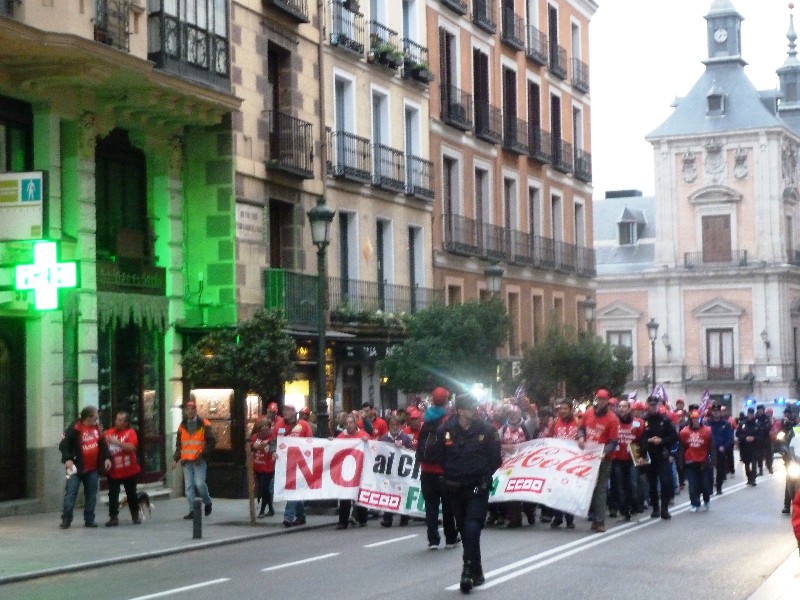 Madrid Spain 14 to 17 October 2014 - demonstration