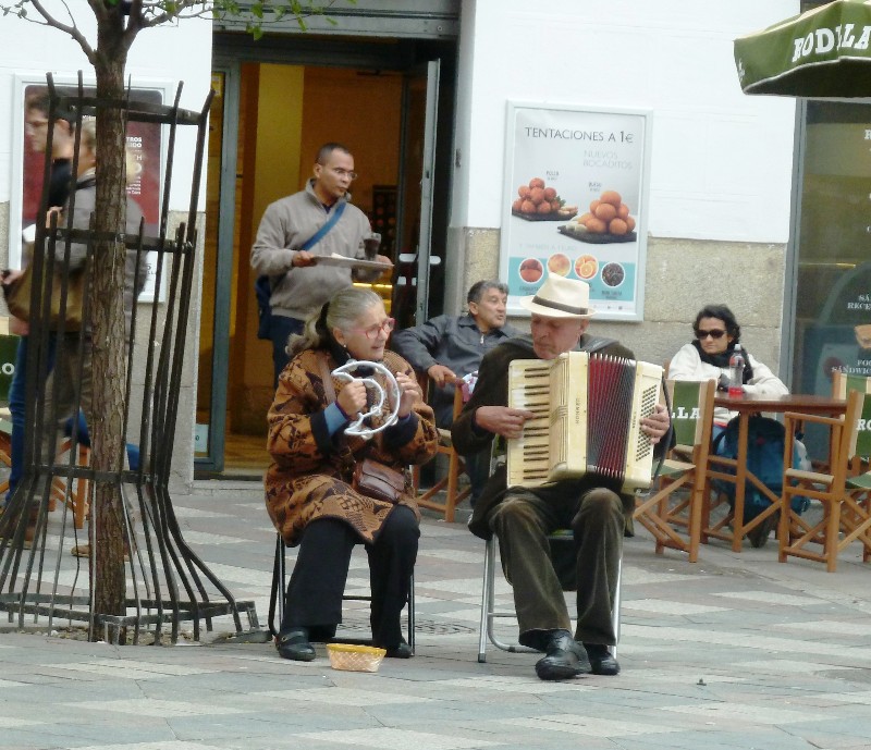 Madrid Spain 14 to 17 October 2014 - musicians we were listening to while having wine and tapas