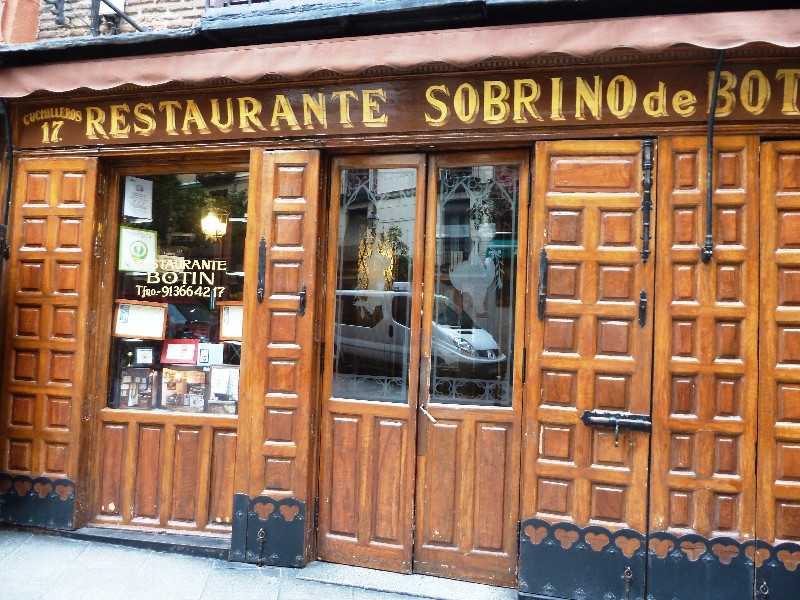 Madrid Spain 14 to 17 October 2014 - oldest restaurant in the world about 800 years old (2)
