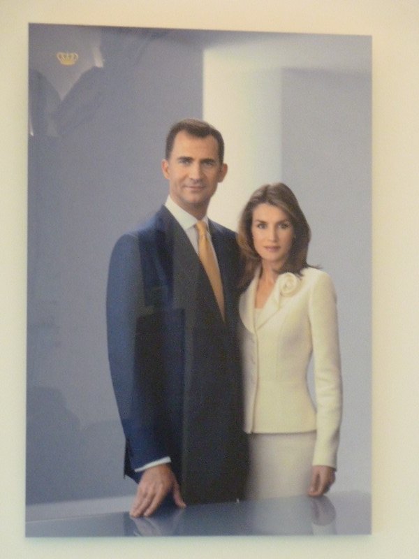Madrid Spain 14 to 17 October 2014 - Palacio Real the Royal Palace - King Felipe VI and Queen Letizia