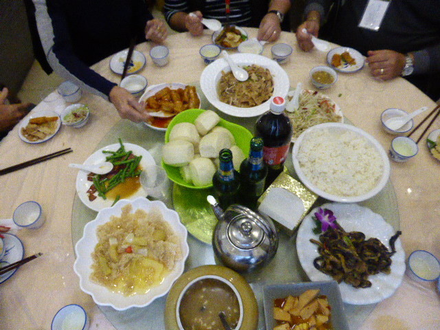 One of our many lovely Chinese meals