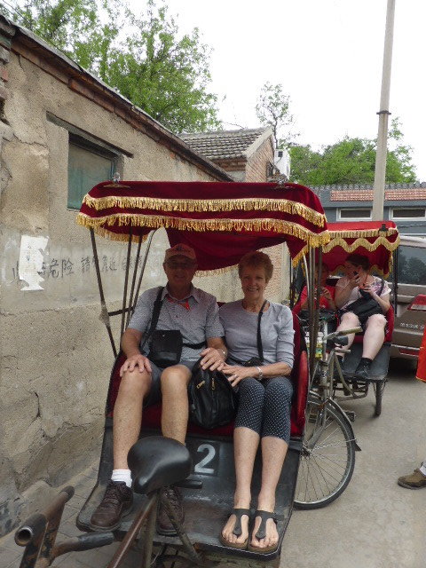 Our rickshaw ride through Hutong area in old Beijing (1)