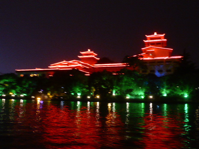 Our night boat trip along the Li River (1)