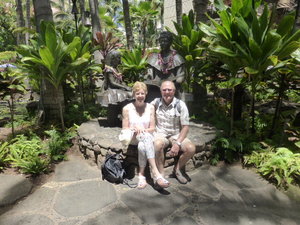 Garden of Il  Luipino Restaurant near Sheradon Honolulu