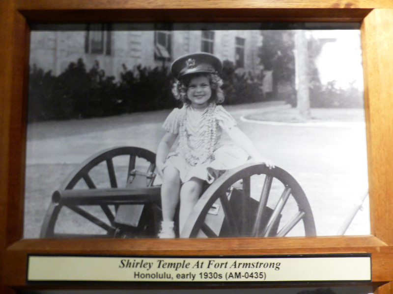 Army Museum Waikiki - Shirley Temple at Fort Armstronf 1930