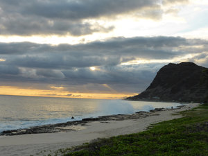 Sunset on west coast of Oahu (5)