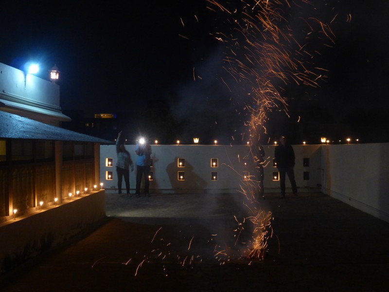 Diwali Festival fireworks with our hosts in Mandawa (11)