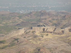 Jodphur has 10kms wall surrounding it raning from 6m to 36m high