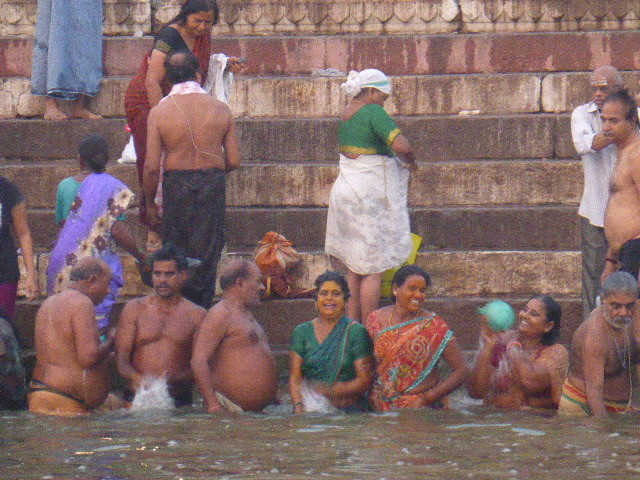 The Ganges River at sunrise in Varanasi - bathing in the sacred waters (10)
