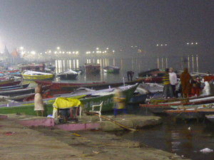 The Ganges River at sunrise in Varanasi (2)