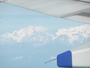Our 1st siting of the Himalayers from our plane (1)