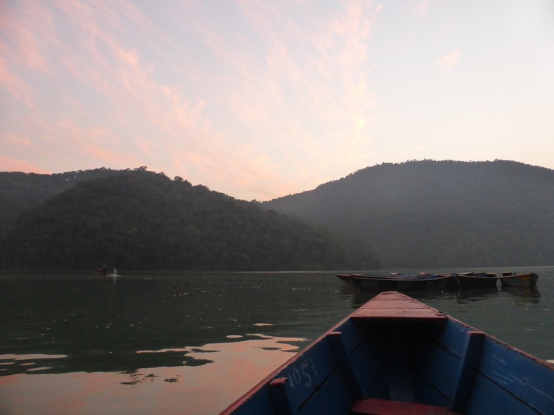 Boat trip on Lake Phewa Pokhara Nepal to see Barahi Temple (6)