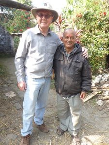 Seti River Pokhara - with our new found 62 yo friend (1)