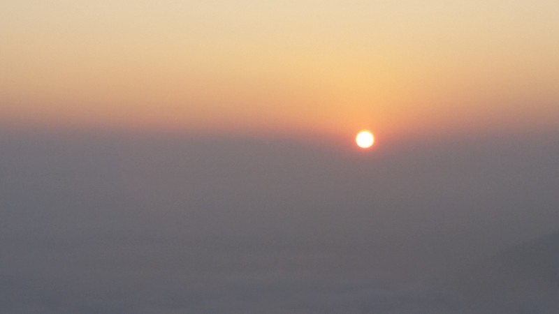 Sunrise towards Mt Everest above Nagarkot (9)