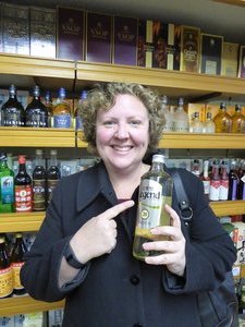 Kerrie the legend with the legend drink in Yadanaka