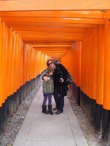 Kerrie & Gemma having a fascinating time at the Fushimi Inari Taisha Shrine