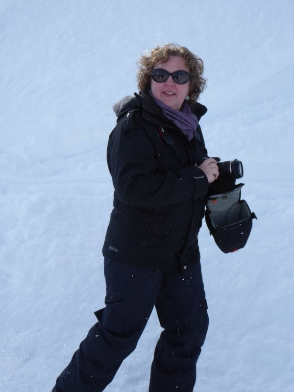 Kerrie the photographer in all conditions