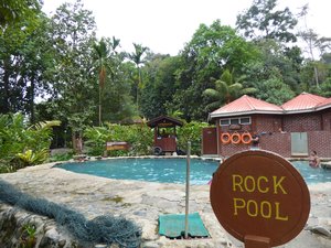 Poring Hot Springs near Ranau - rock pool